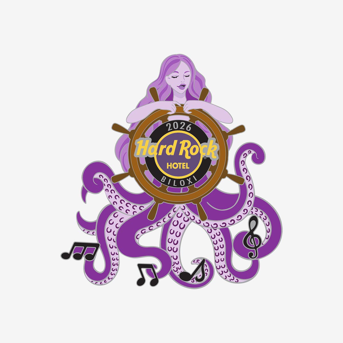 Limited Edition Biloxi 2026 Twisted Notes Pin image number 1