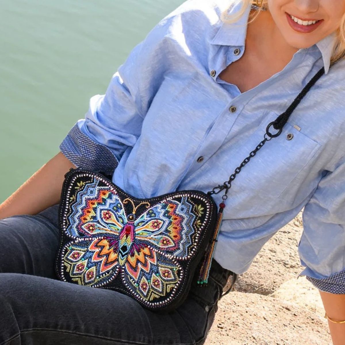 Mary Frances Indie Butterfly Handbag image number 2