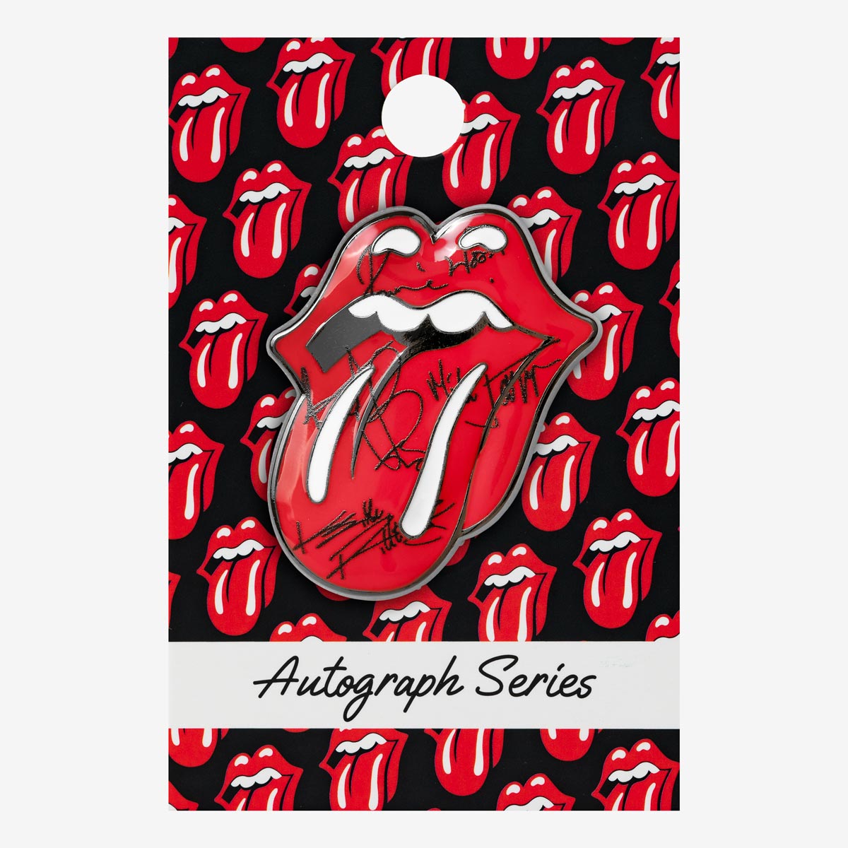 The Rolling Stones Autographed Pin image number 2