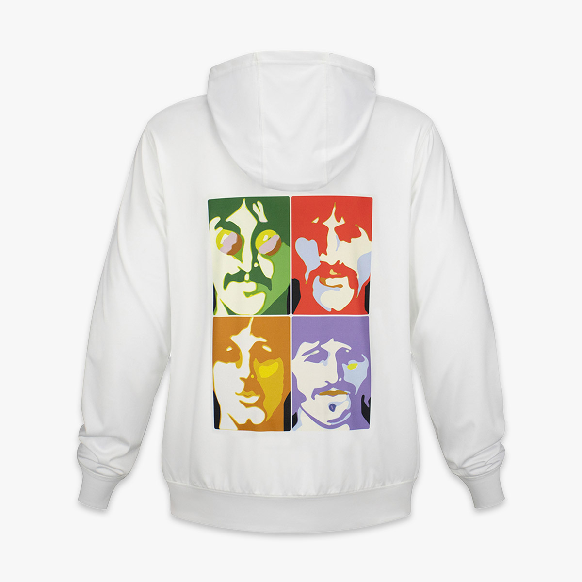 The Beatles Portrait UPF Hoodie in White image number 1