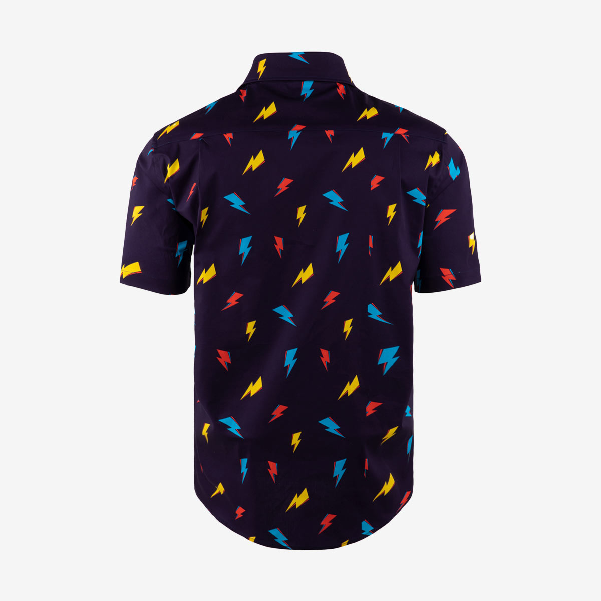 David Bowie All-Over Bolt Short Sleeve Shirt in Navy image number 2