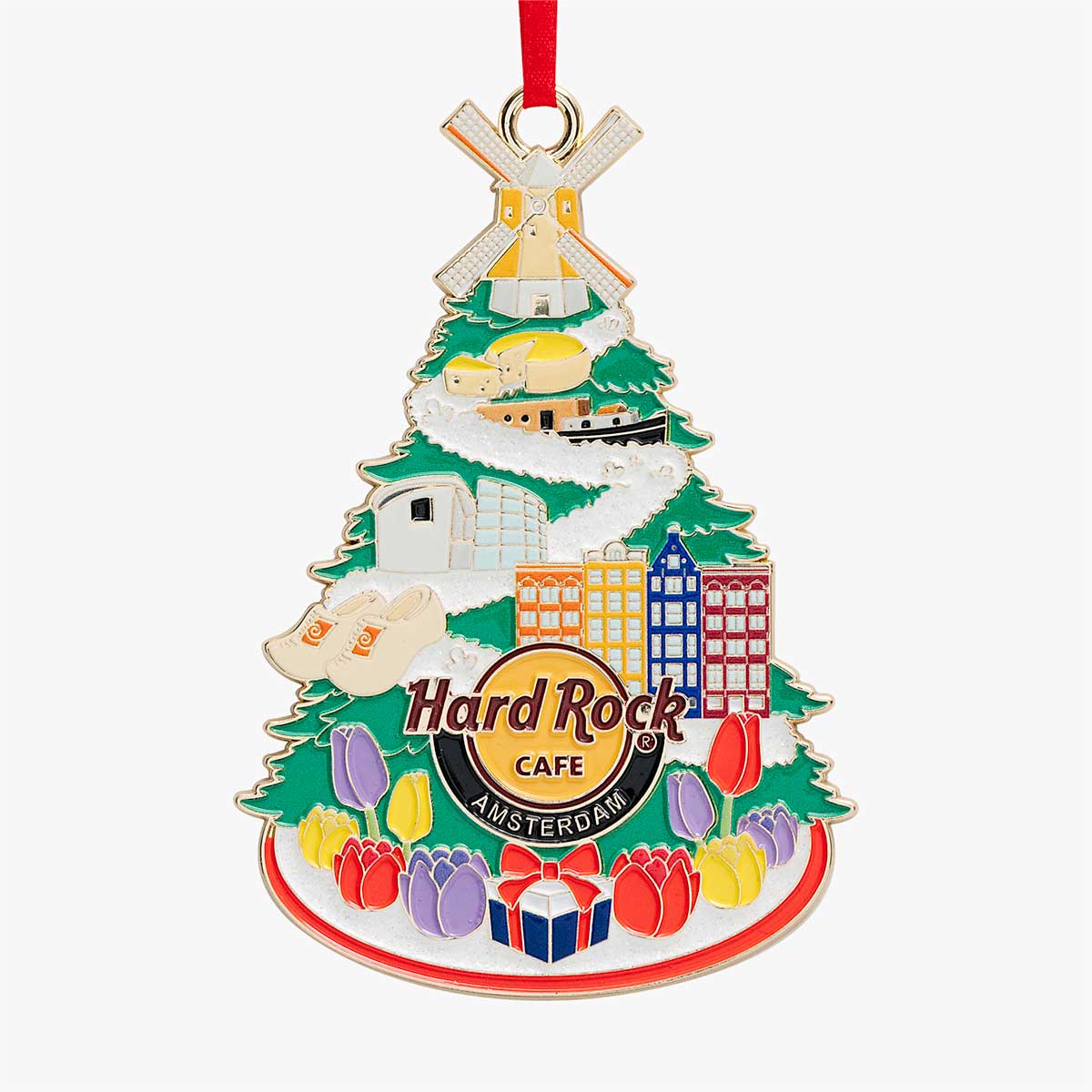 Hard Rock Christmas Tree City Icon Ornament image number 1