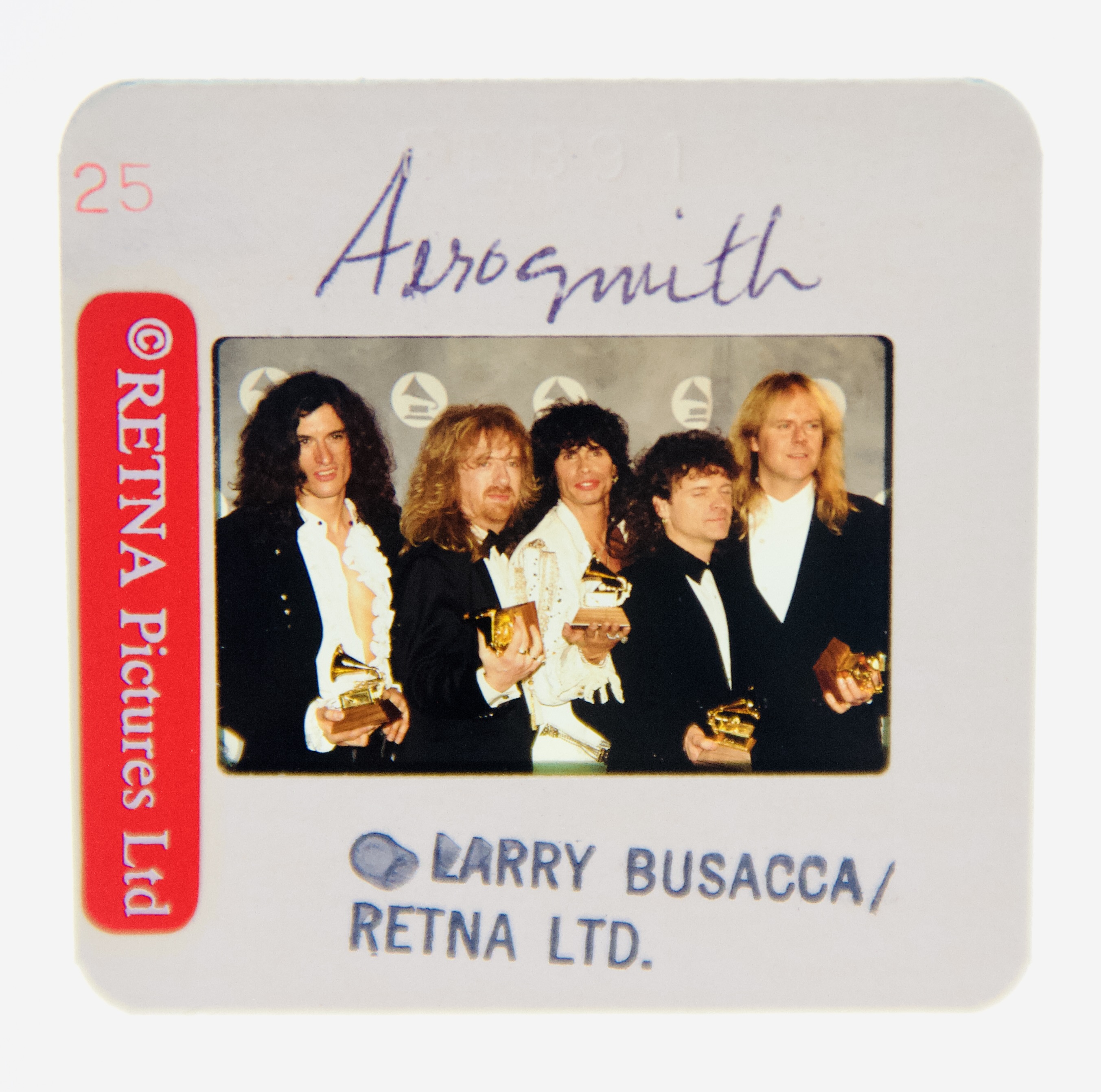 Aerosmith Original 35MM Photograph in Boxed Acrylic Case image number 1