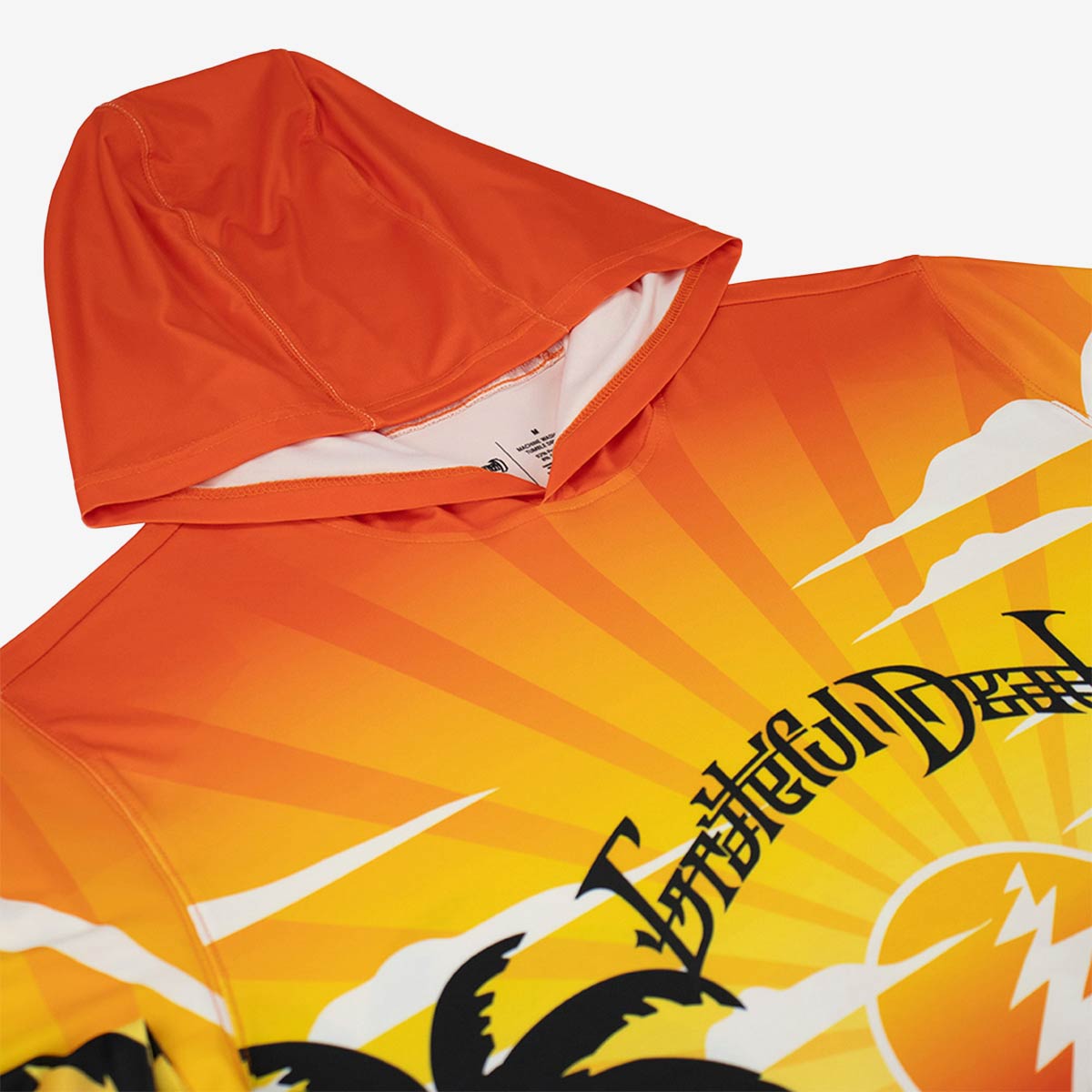 Grateful Dead Rising Sun UPF50 Hoodie in Tie-Dye Orange image number 6