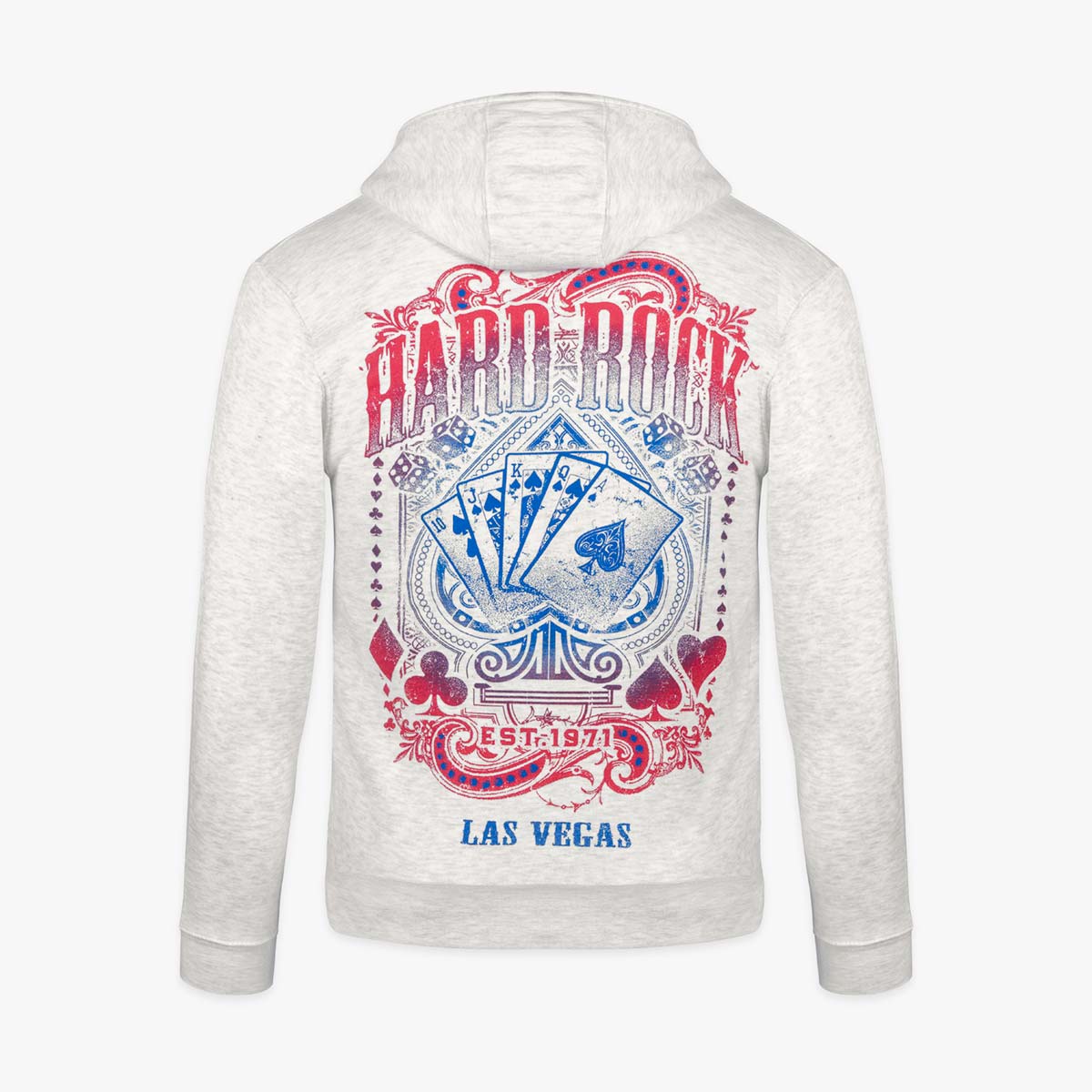 Casino Spade Oatmeal Heather Zip Hoodie image number 1