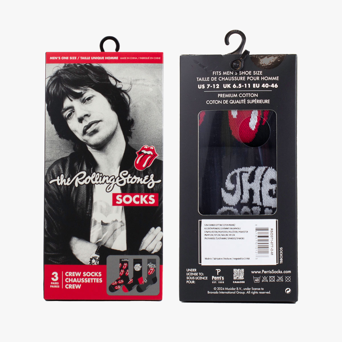 Rolling Stones 3 Pack Socks image number 4