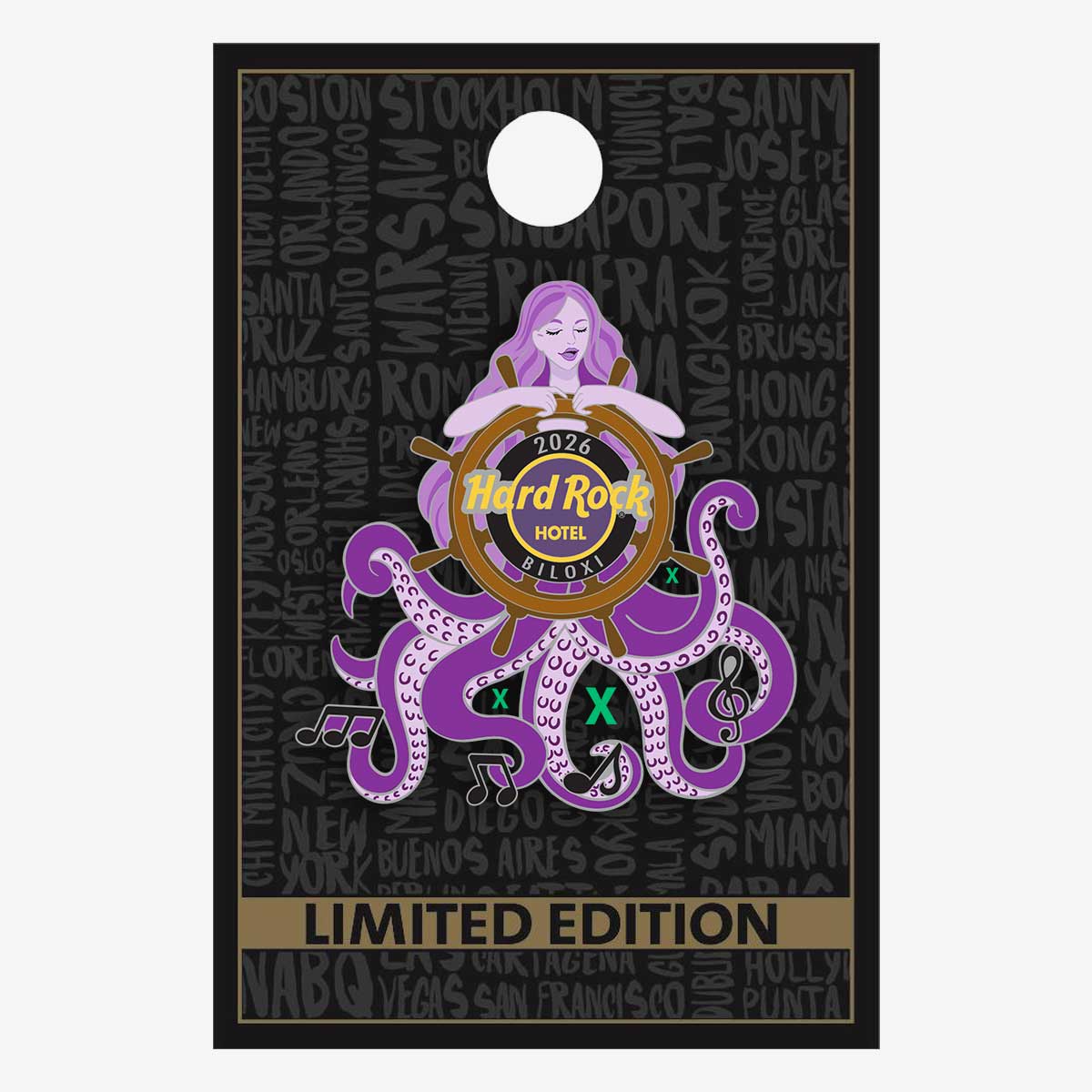 Limited Edition Biloxi 2026 Twisted Notes Pin image number 2