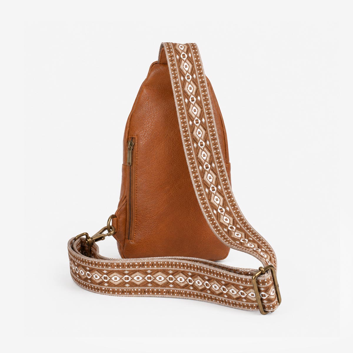 Guitar Strap Cross Body Bag in Cognac image number 2