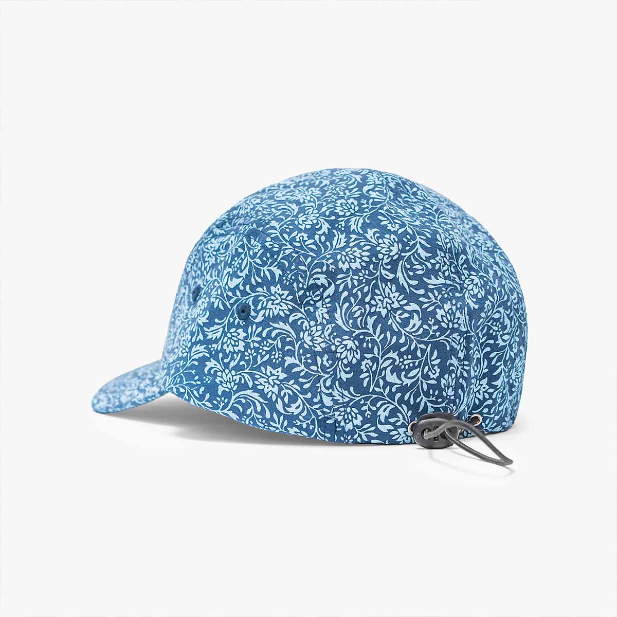 Paisley Print Drawcord Hat in Navy image number 3