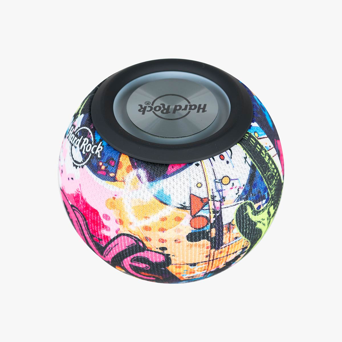 Round Wireless Speaker in Graffiti Multi-Color image number 2