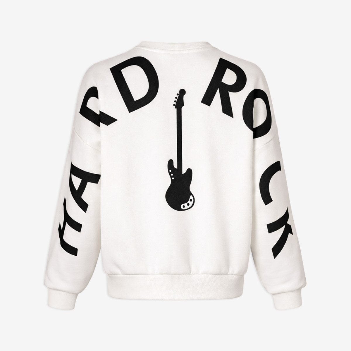 Womens Play Louder Crewneck Sweater in Off White image number 3