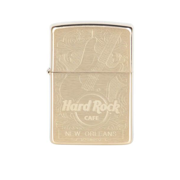 Zippo Brass Etched Guitar Lighter image number 1