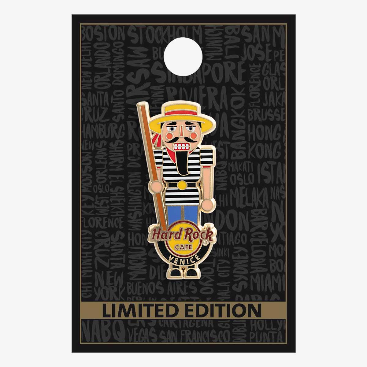 Limited Edition Venice Gondolier Nutcracker Pin image number 2