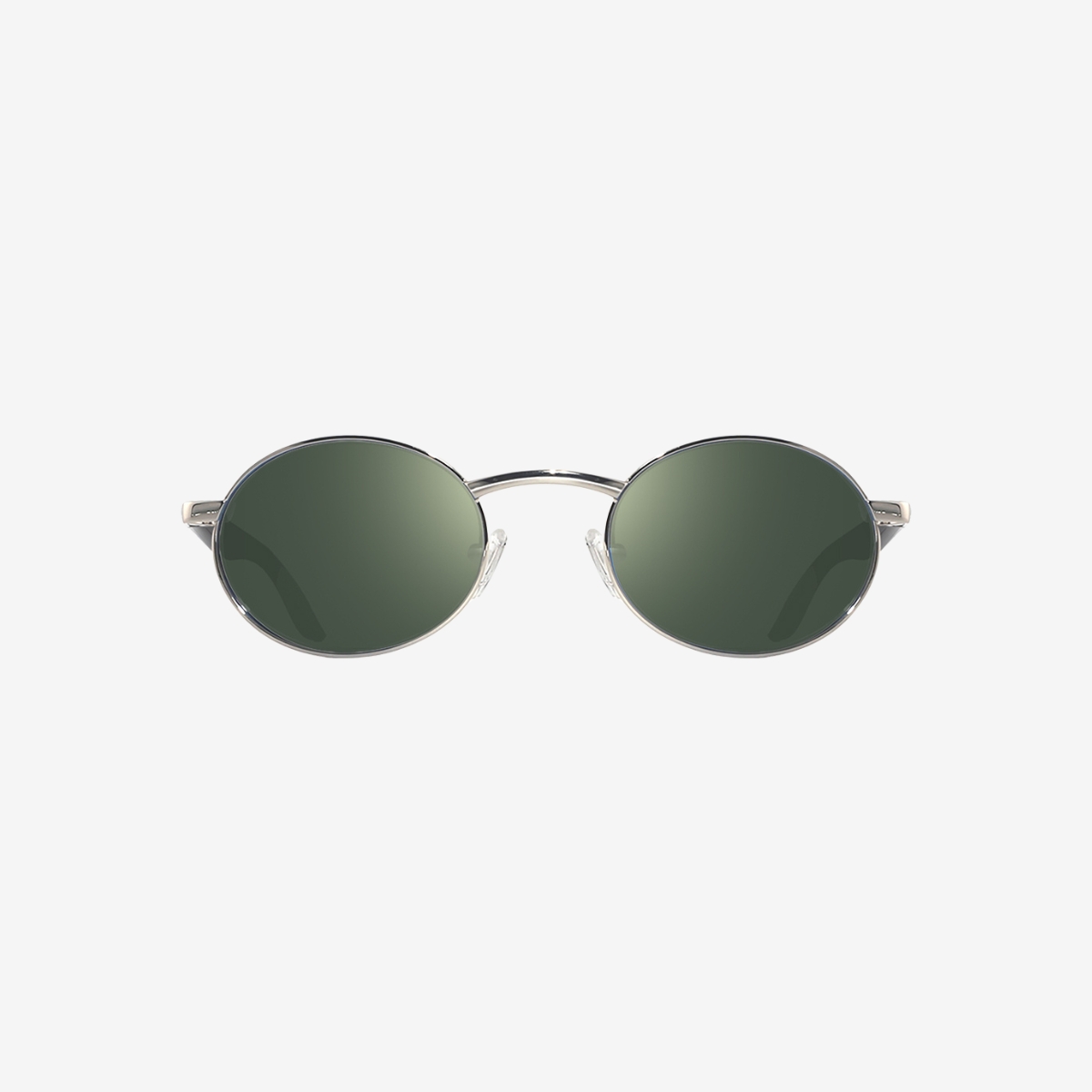 Revo Vintage Oval Chrome Smoky Green Sunglasses image number 1