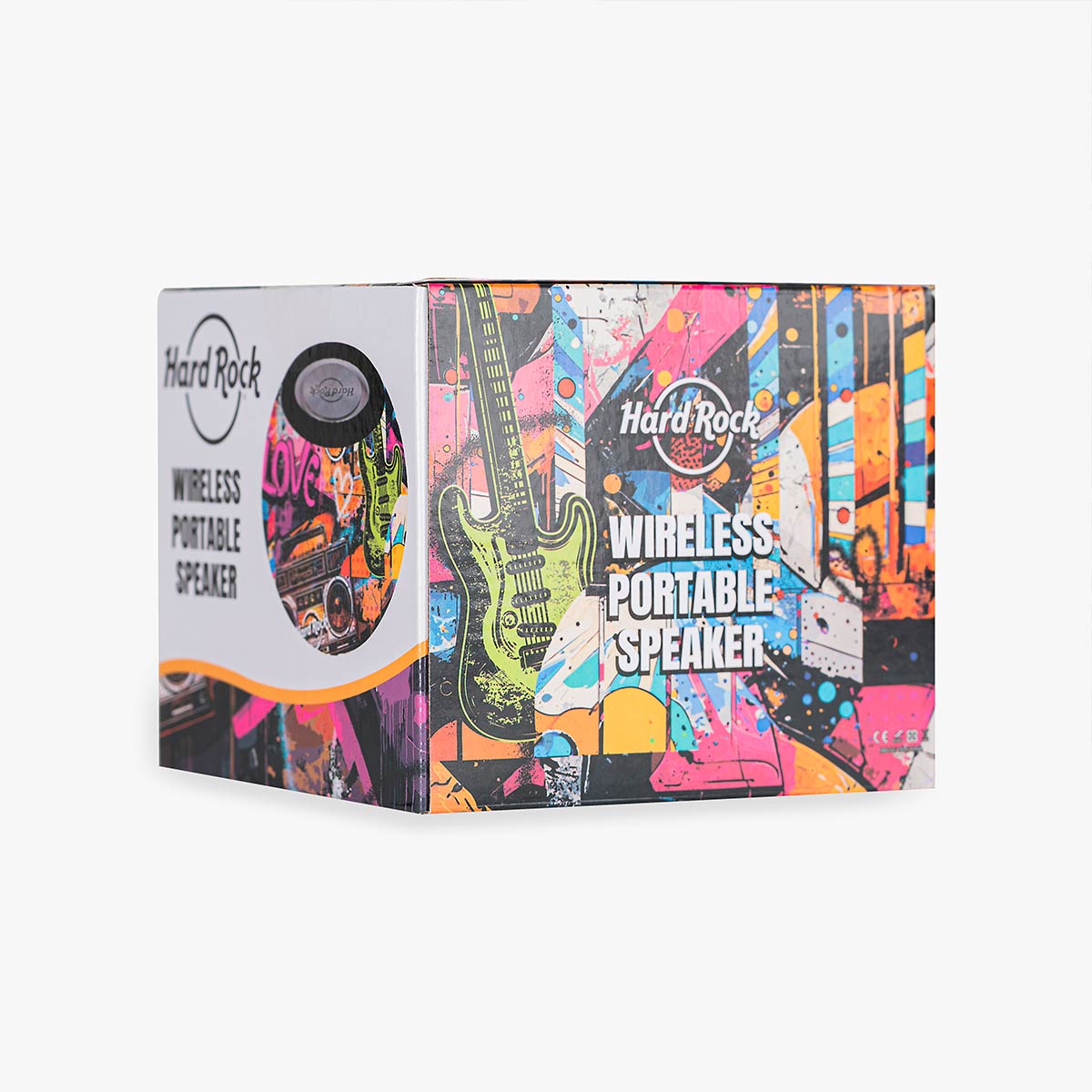 Round Wireless Speaker in Graffiti Multi-Color image number 4