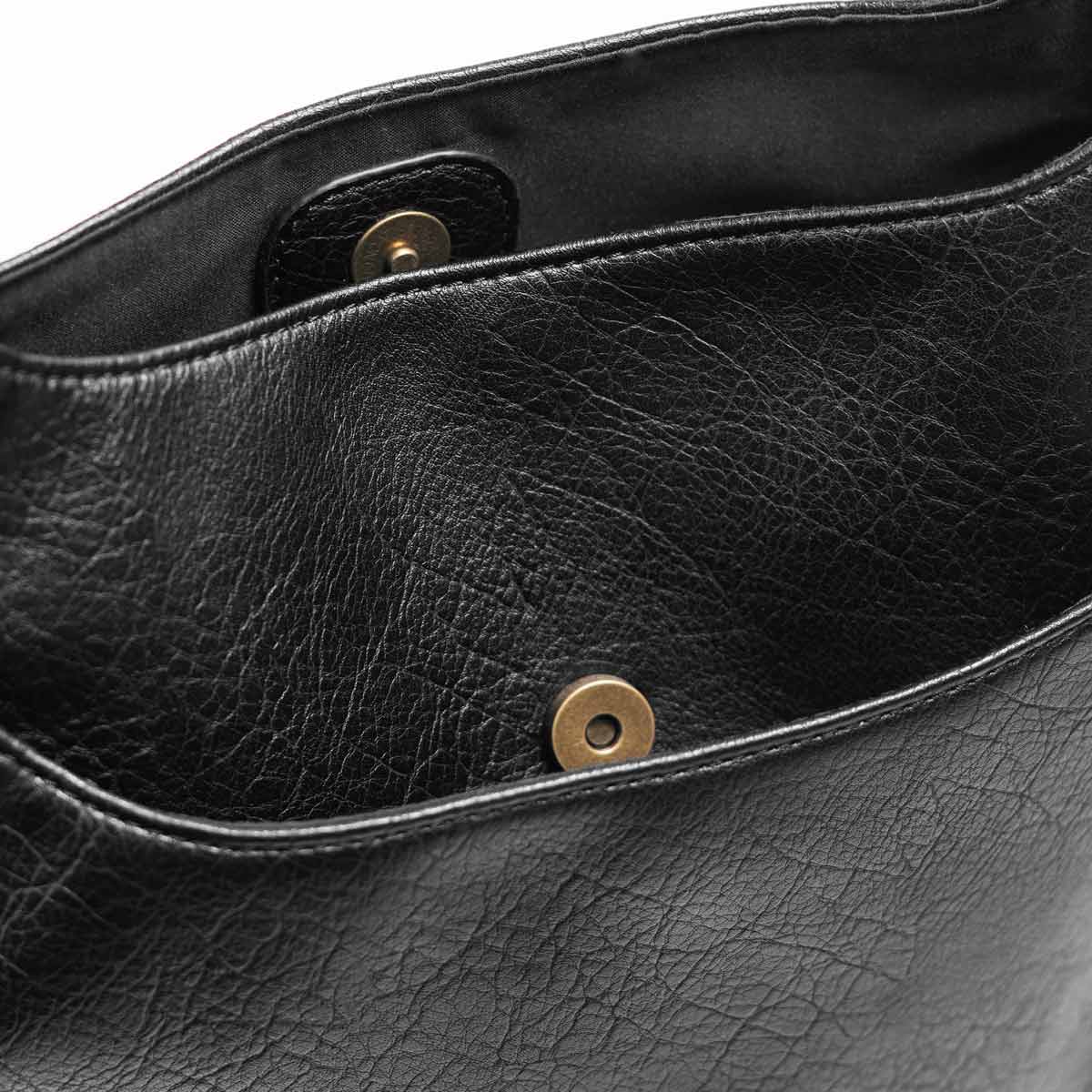 Guitar Strap Hobo Bag in Black image number 3