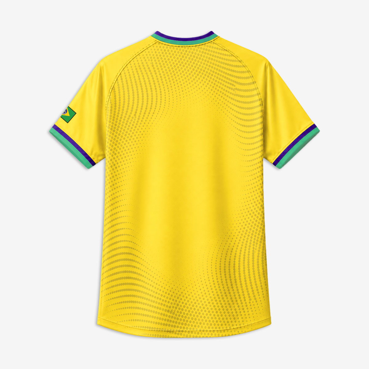 Brazil Soccer V-Neck Tee in Yellow image number 3