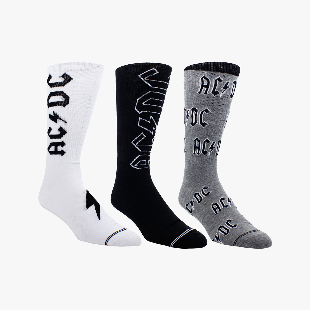 ACDC 3 Pack Socks image number 1