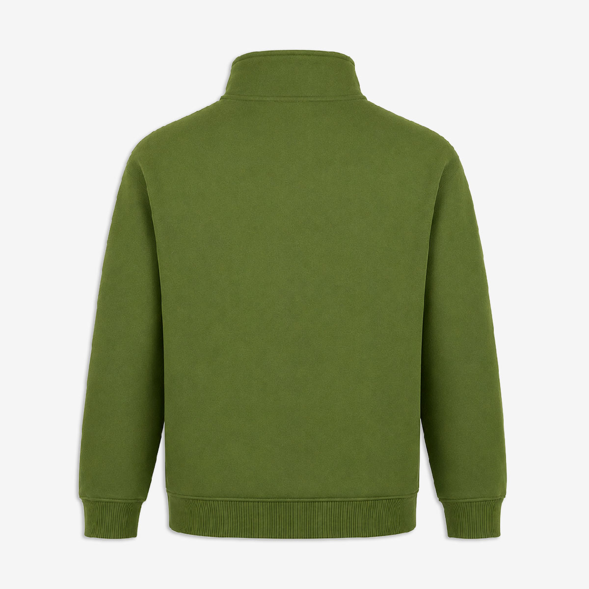 Color Vibs Quarter Zip Fleece in Washed Green image number 2