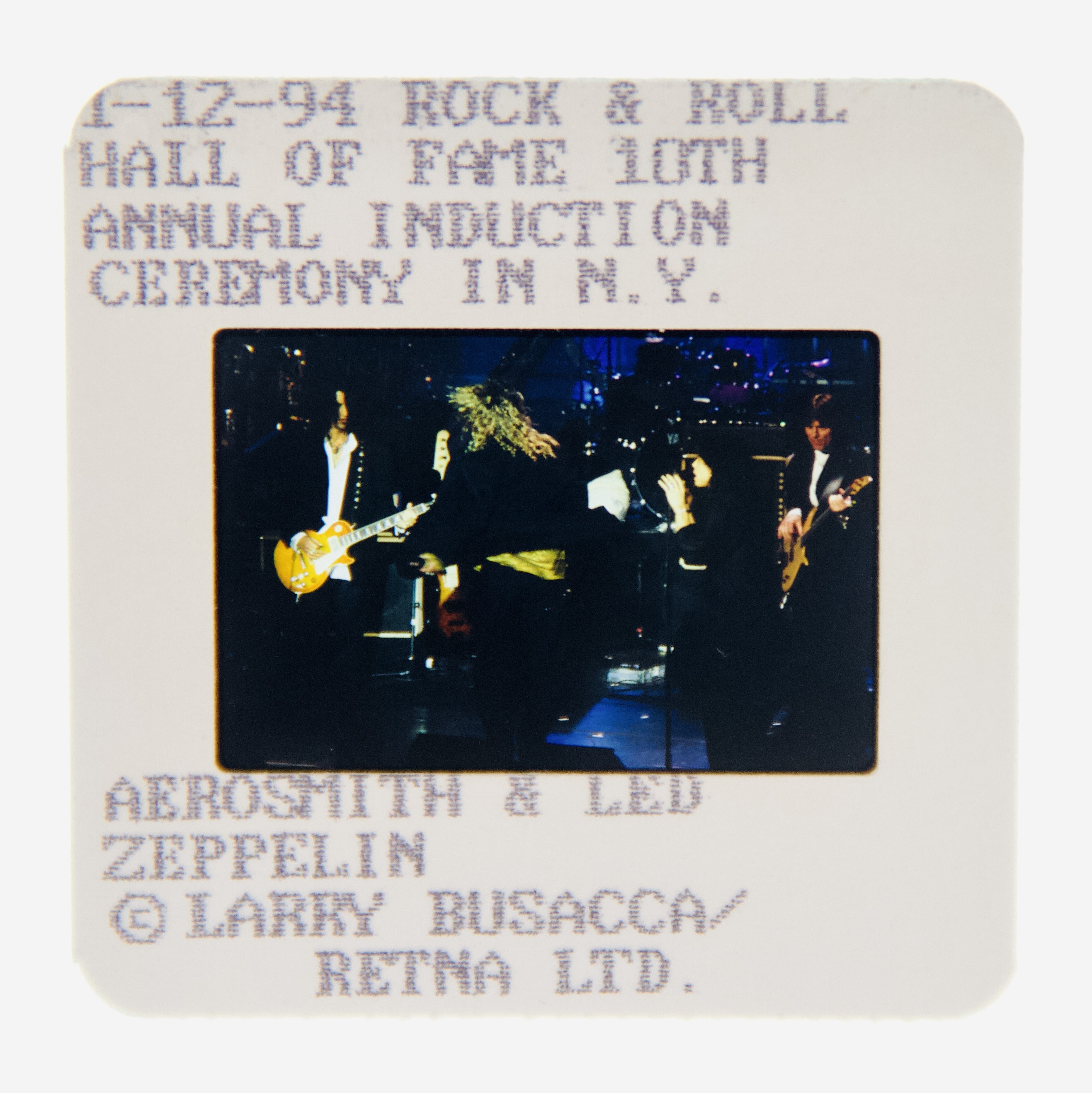 Aerosmith Original 35MM Photograph in Boxed Acrylic Case image number 1