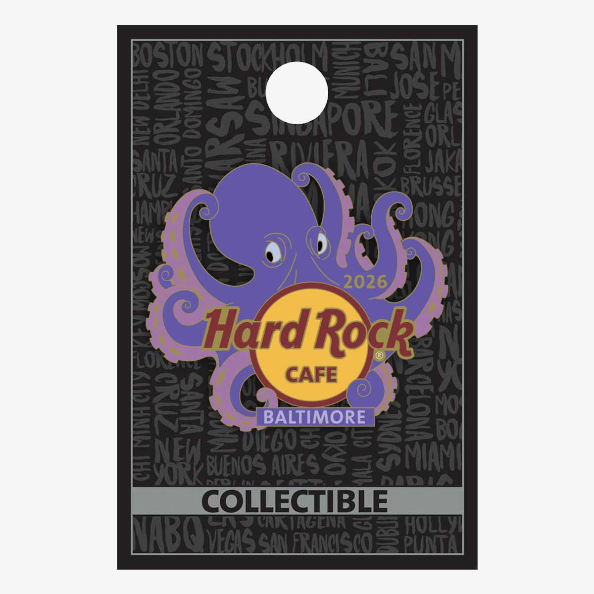 Collectible Baltimore Octopus 2026 Pin image number 2