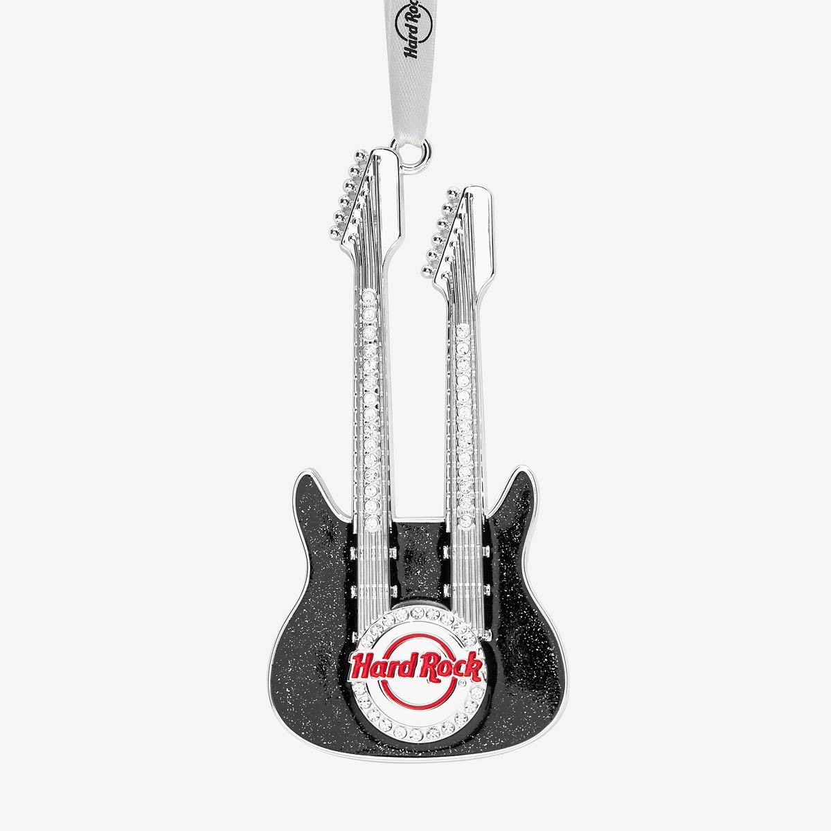 Silver Plated Guitar Ornament image number 2