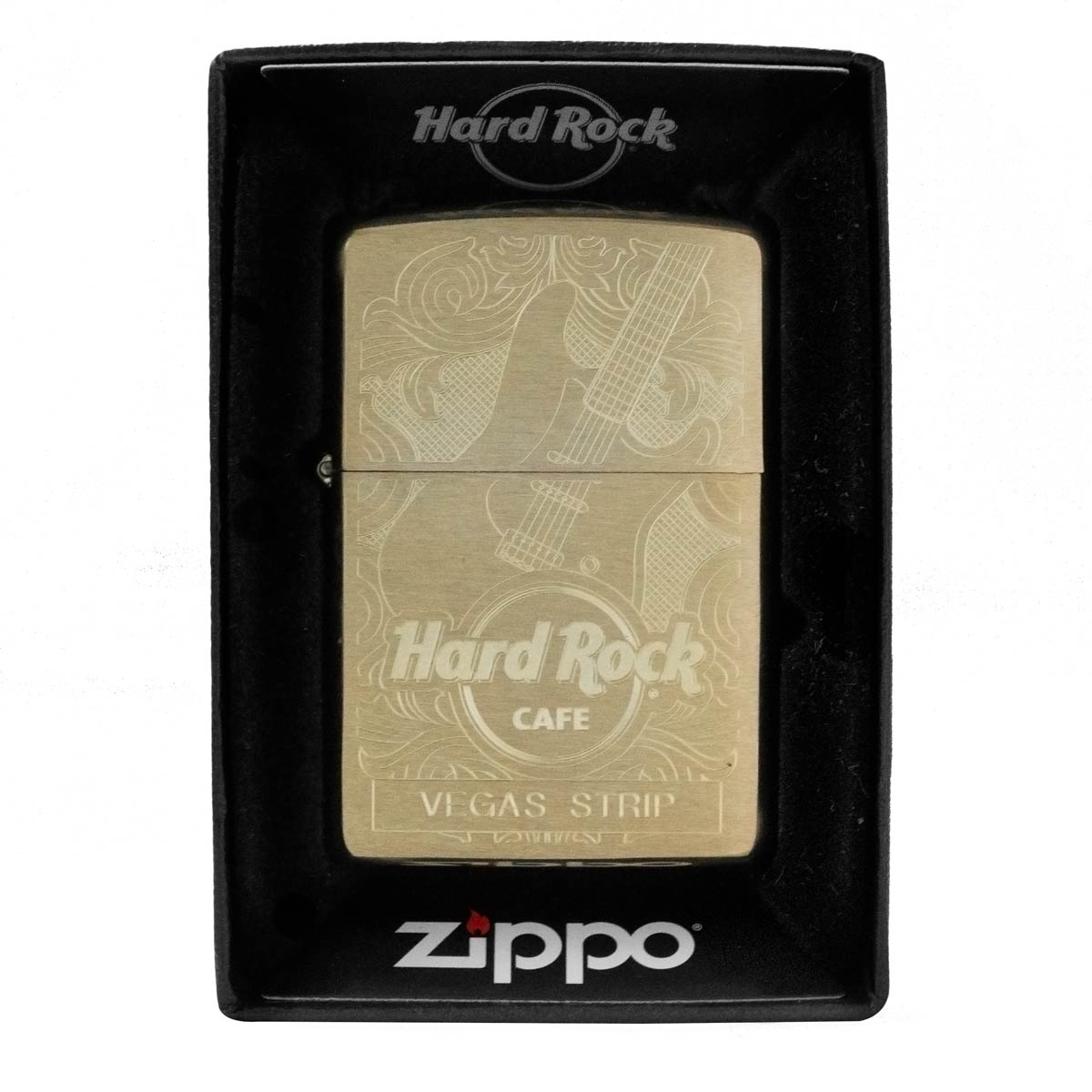 Zippo Brass Etched Guitar Lighter image number 2
