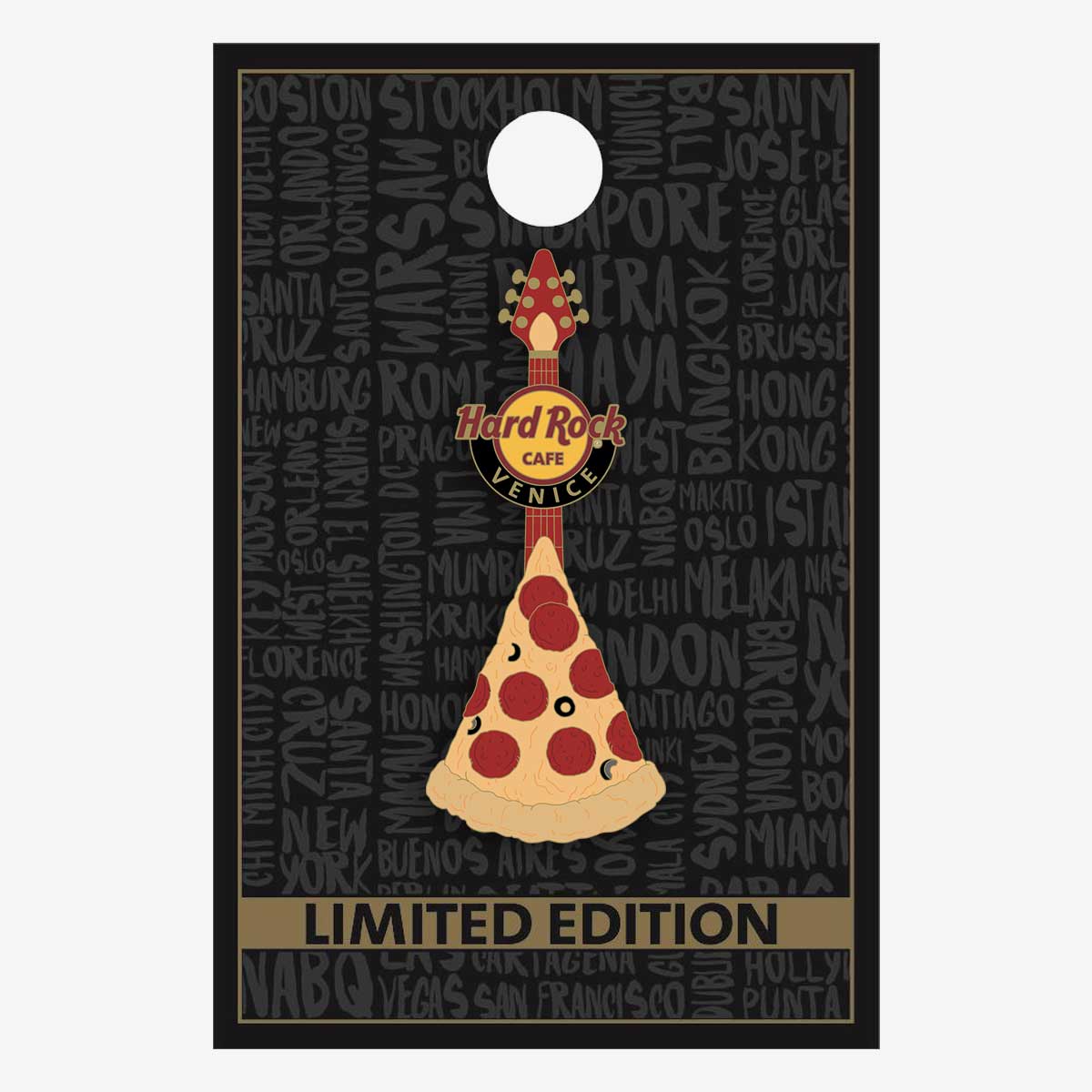 Limited Edition Venice Pizza Guitar Pin image number 2