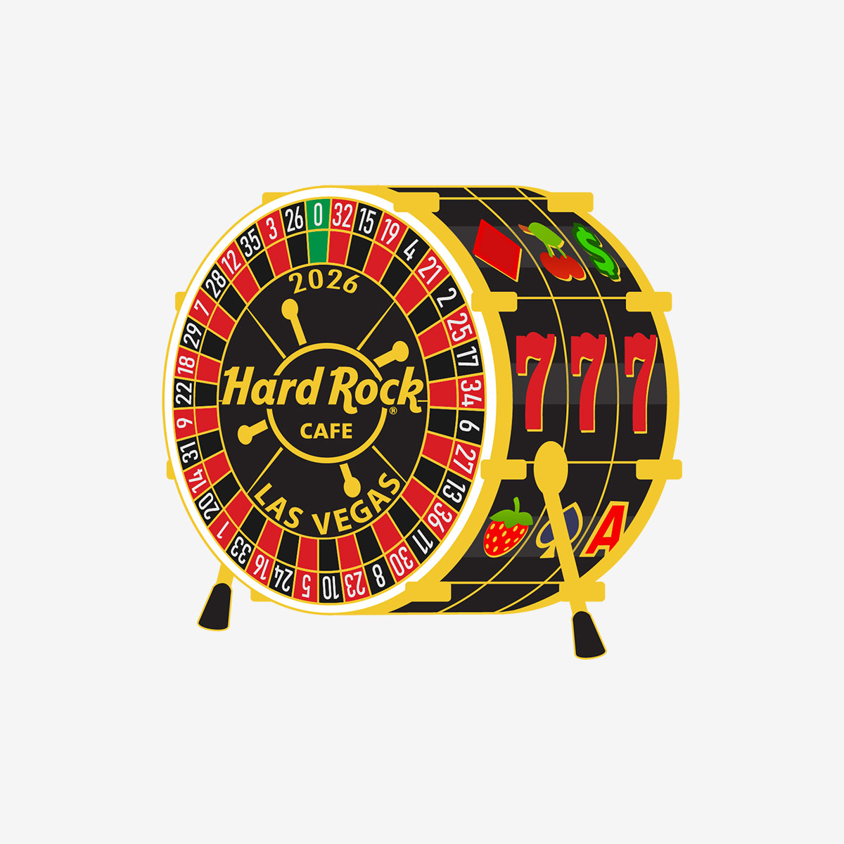 Limited Edition Las Vegas Roulette Bass 2026 Pin image number 1