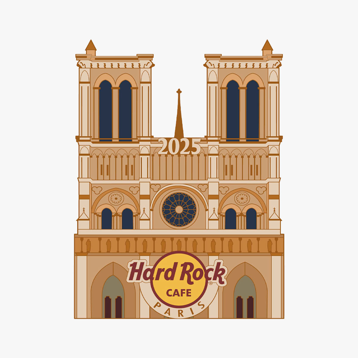Online Exclusive Paris Notre Dame Pin image number 1
