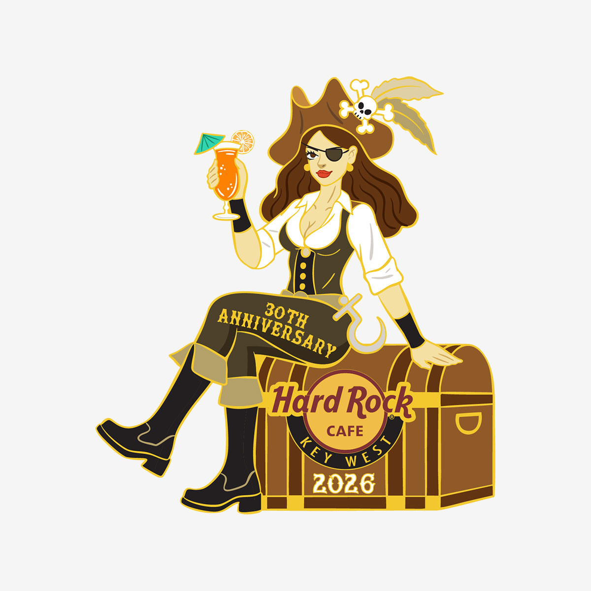 Limited Edition Key West 30th Anniversary Pin image number 1