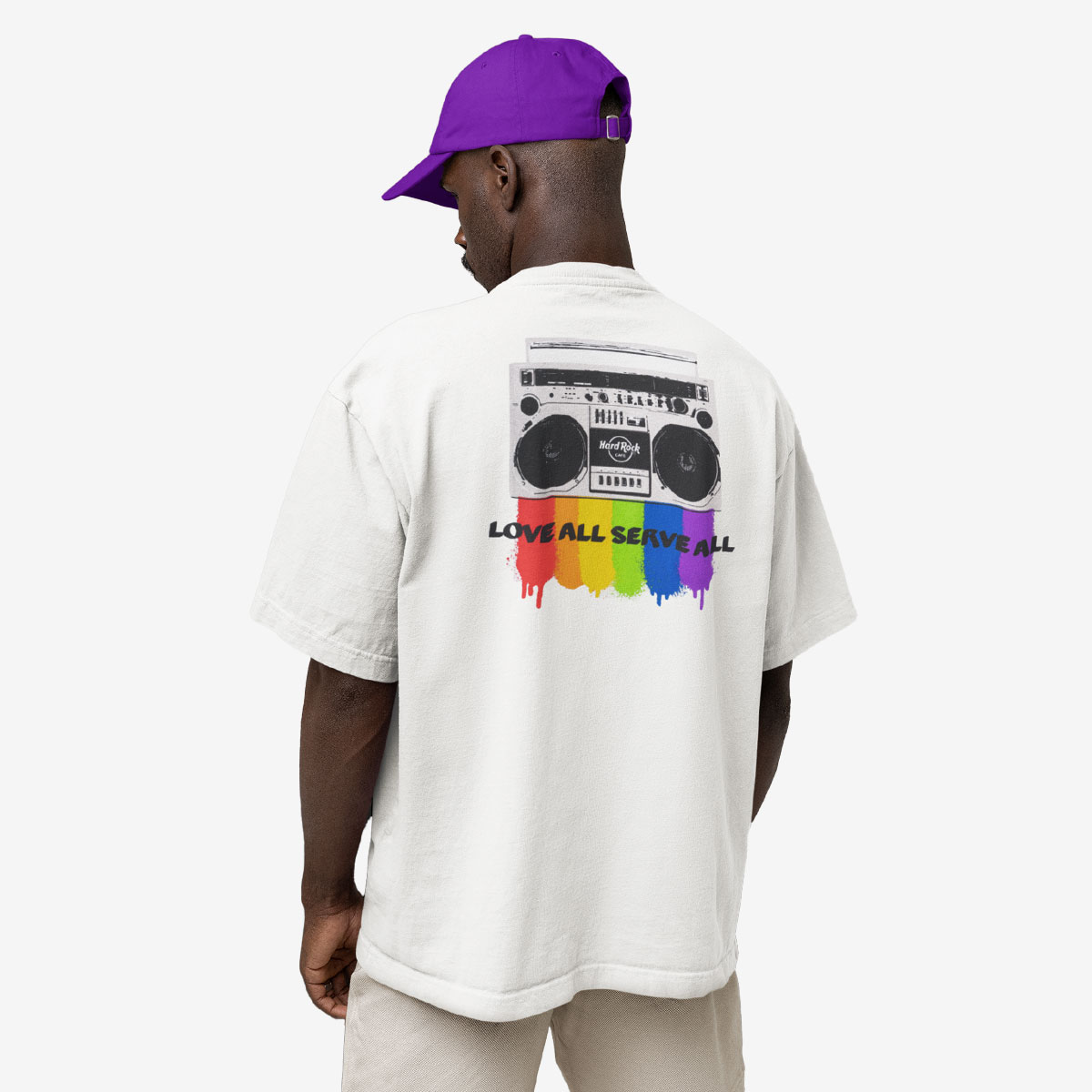 Retro Boombox Radio Design Adult Fit Crewneck Tee image number 3