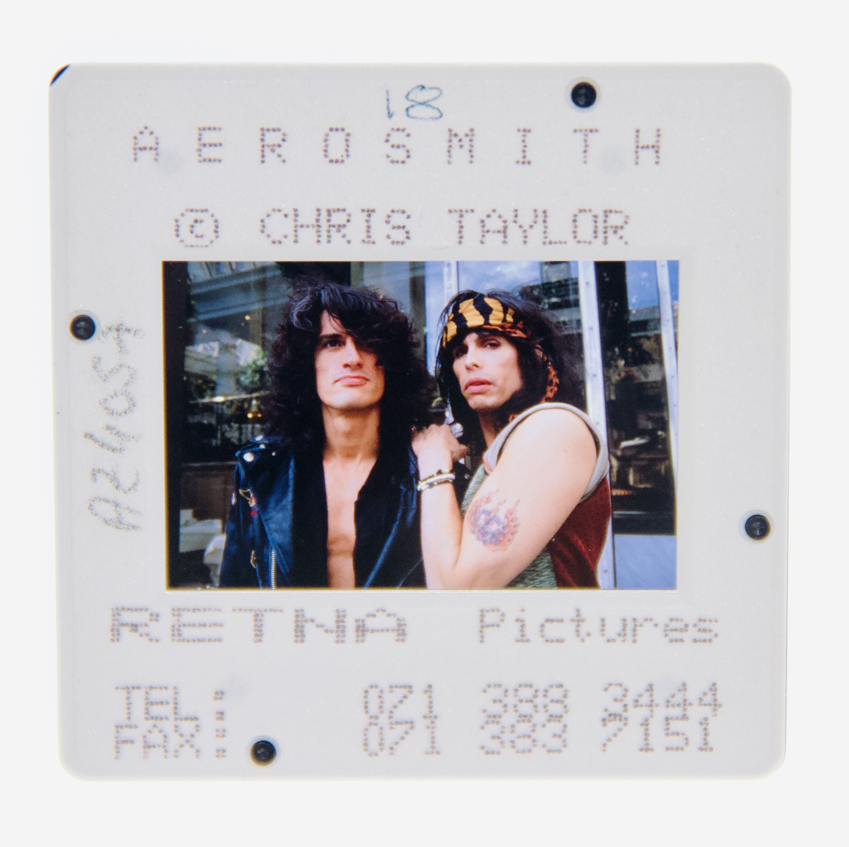 Aerosmith Original 35MM Photograph in Boxed Acrylic Case image number 1