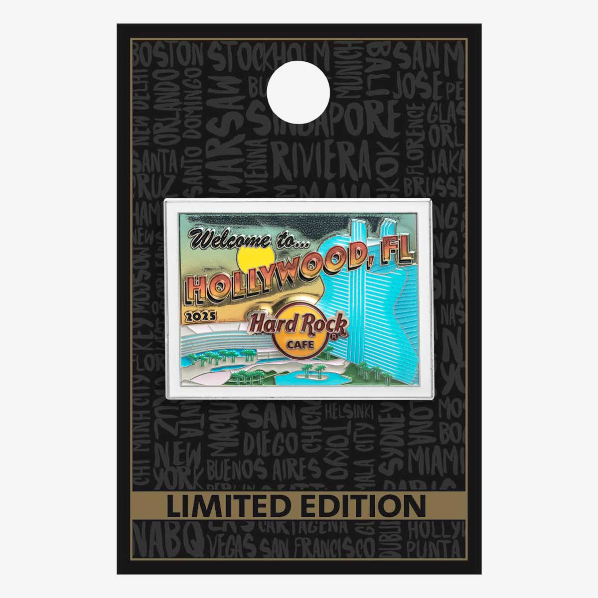 Limited Edition Hollywood, FL 3D Postcard Pin image number 2