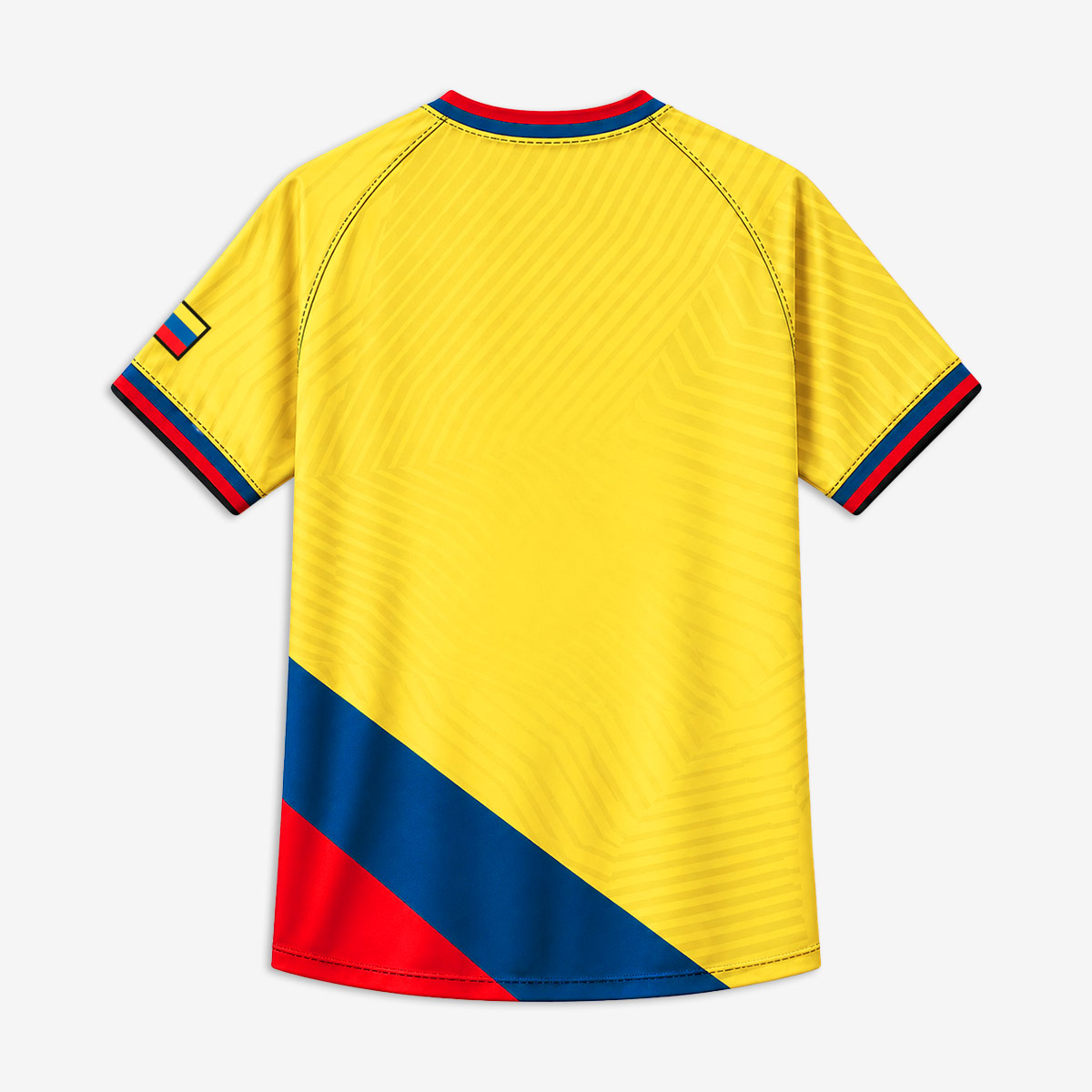 Colombia Soccer V-Neck Tee in Yellow image number 3