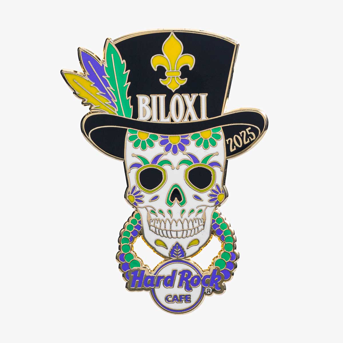 Limited Edition Biloxi Sugar Skull 2025 Pin image number 1