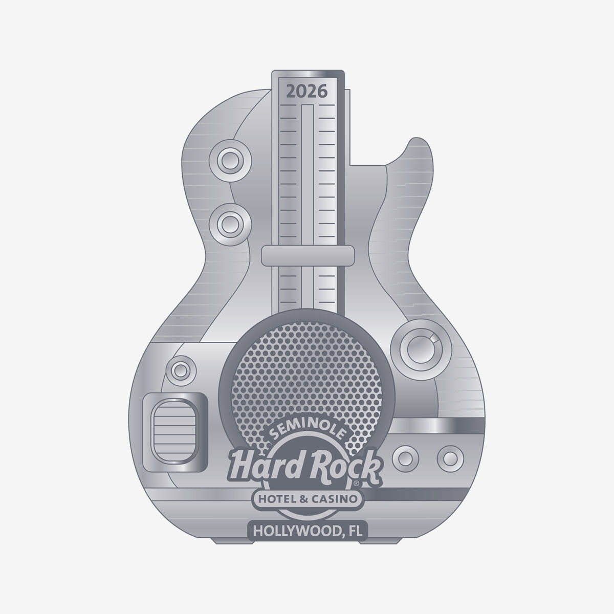 Limited Edition Hollywood, FL 2026 Guitar Speaker Pin image number 1