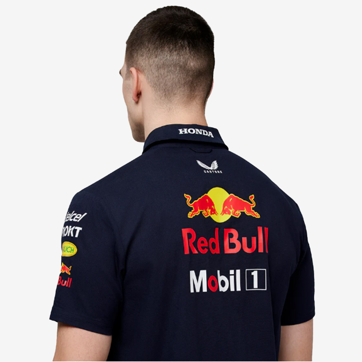 Castore Oracle Red Bull Racing Team Button Down in Navy Blue image number 3