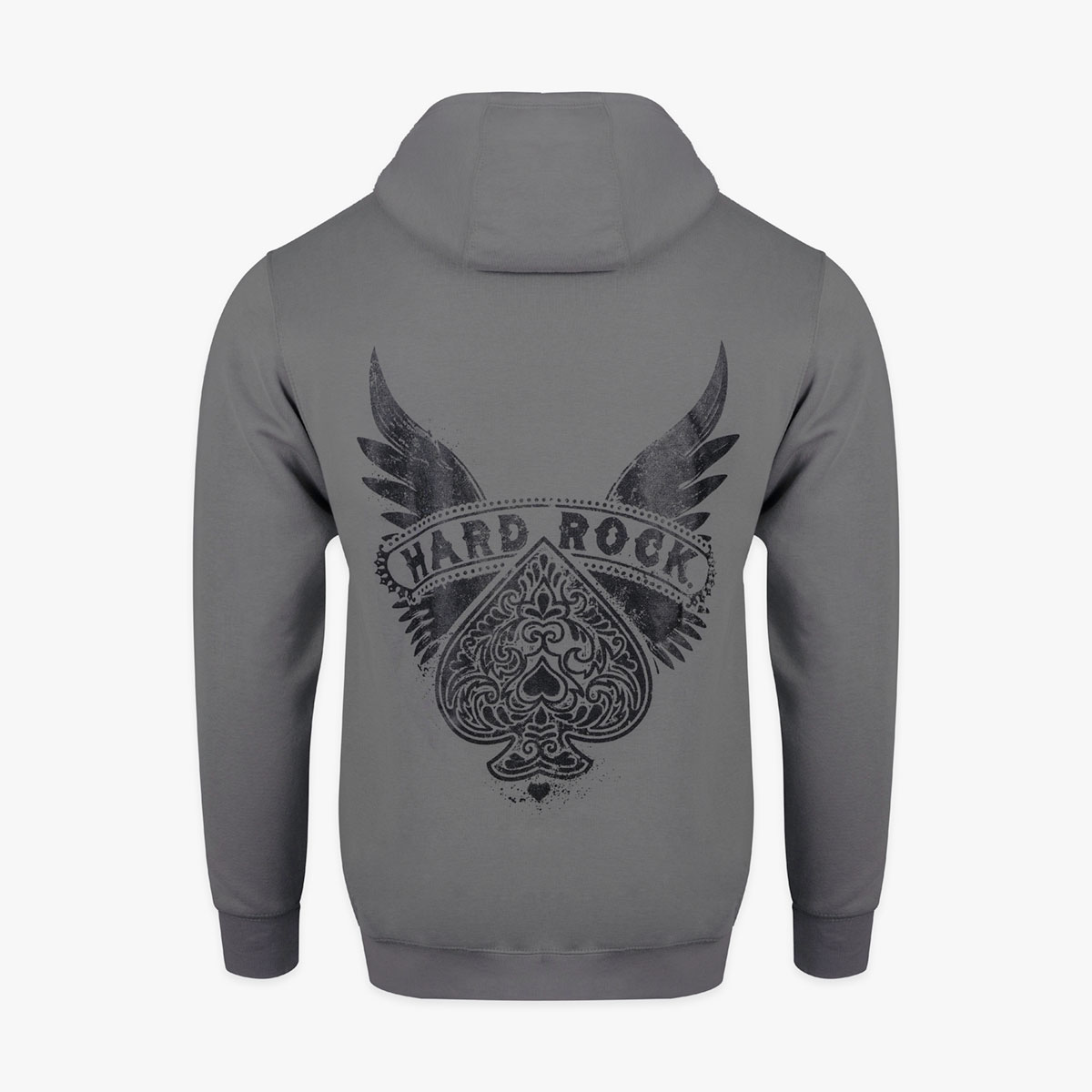 Casino Spade Wings Grey Hoodie image number 1