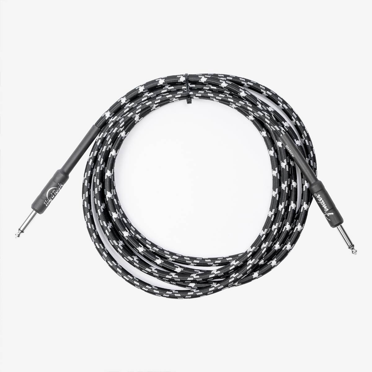 Fender x Hard Rock Instrument Cable 10 Foot in Black Tweed and Camo image number 6