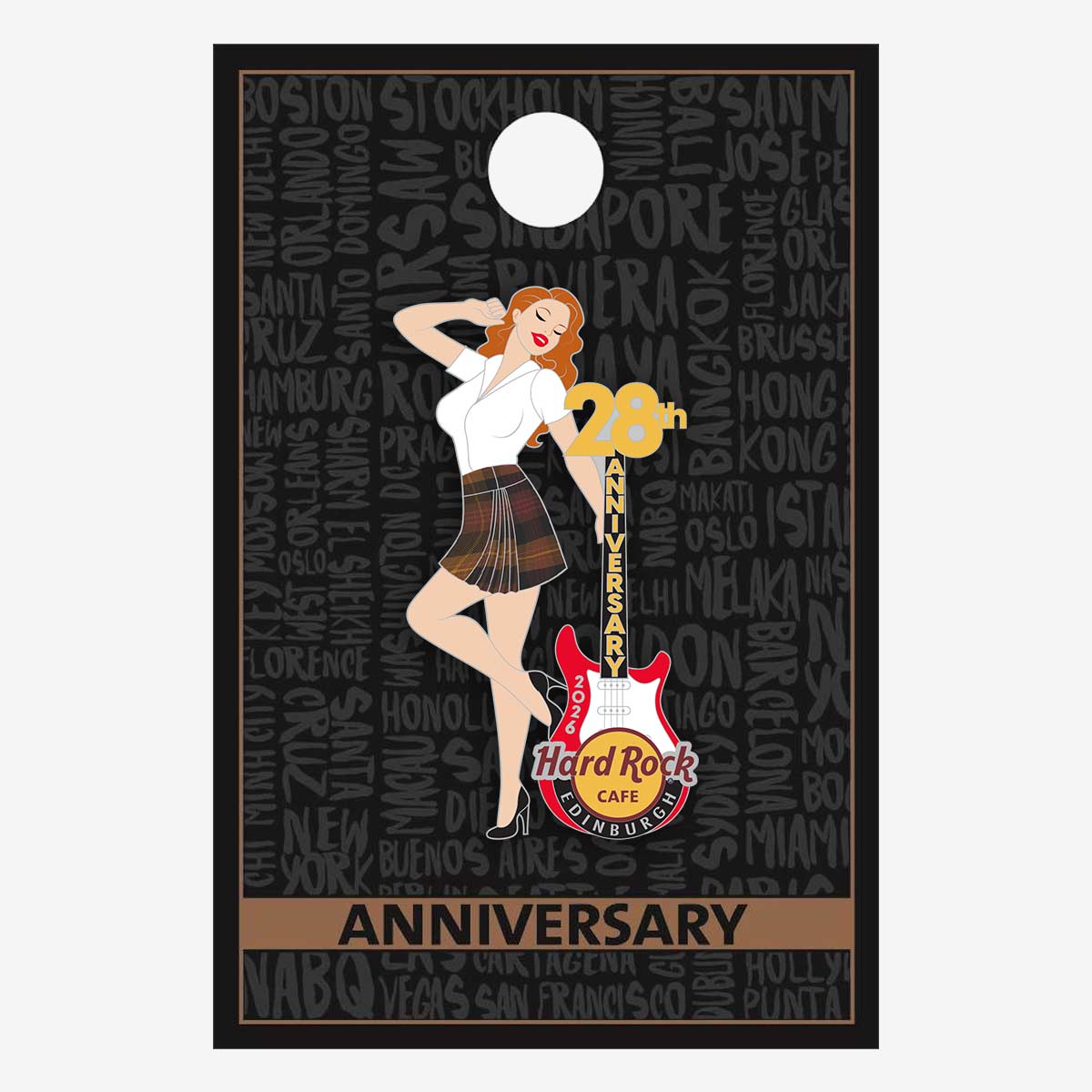 Limited Edition Edinburgh 28th Anniversary Pin image number 2