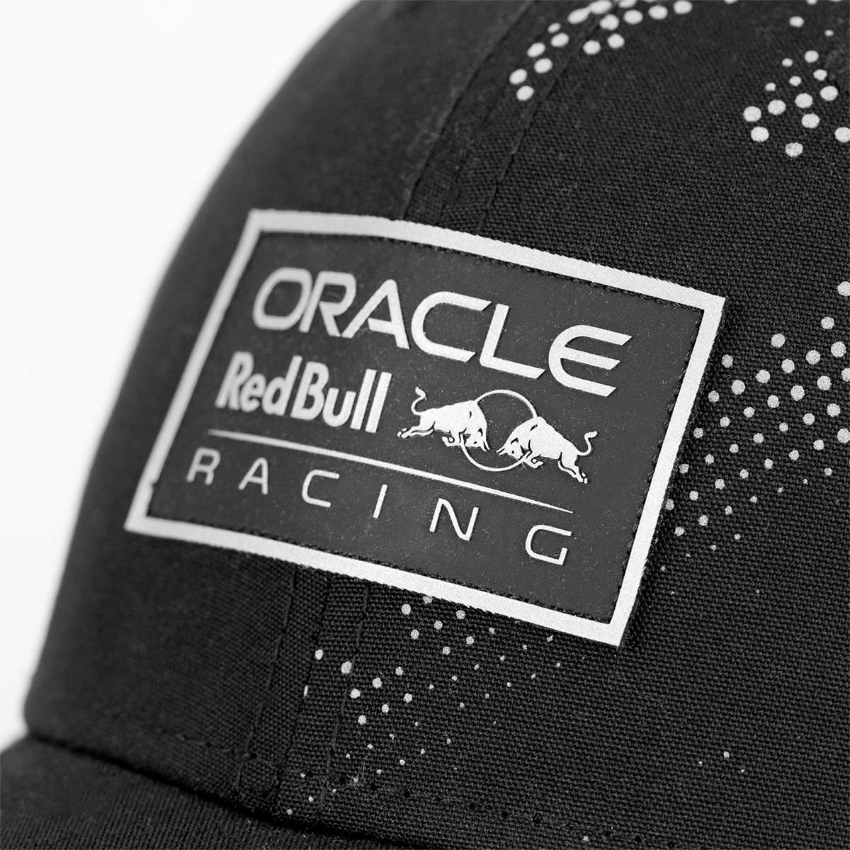 Oracle Red Bull F1 Racing New Era Reflective 9Forty Snapback Hat in Black image number 2
