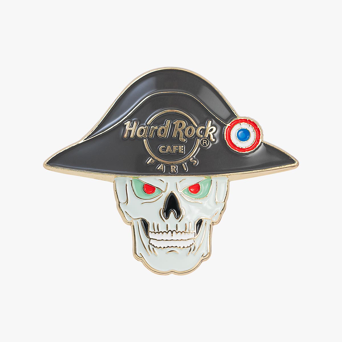 Limited Edition 3D Bona Skull Paris Pin image number 1