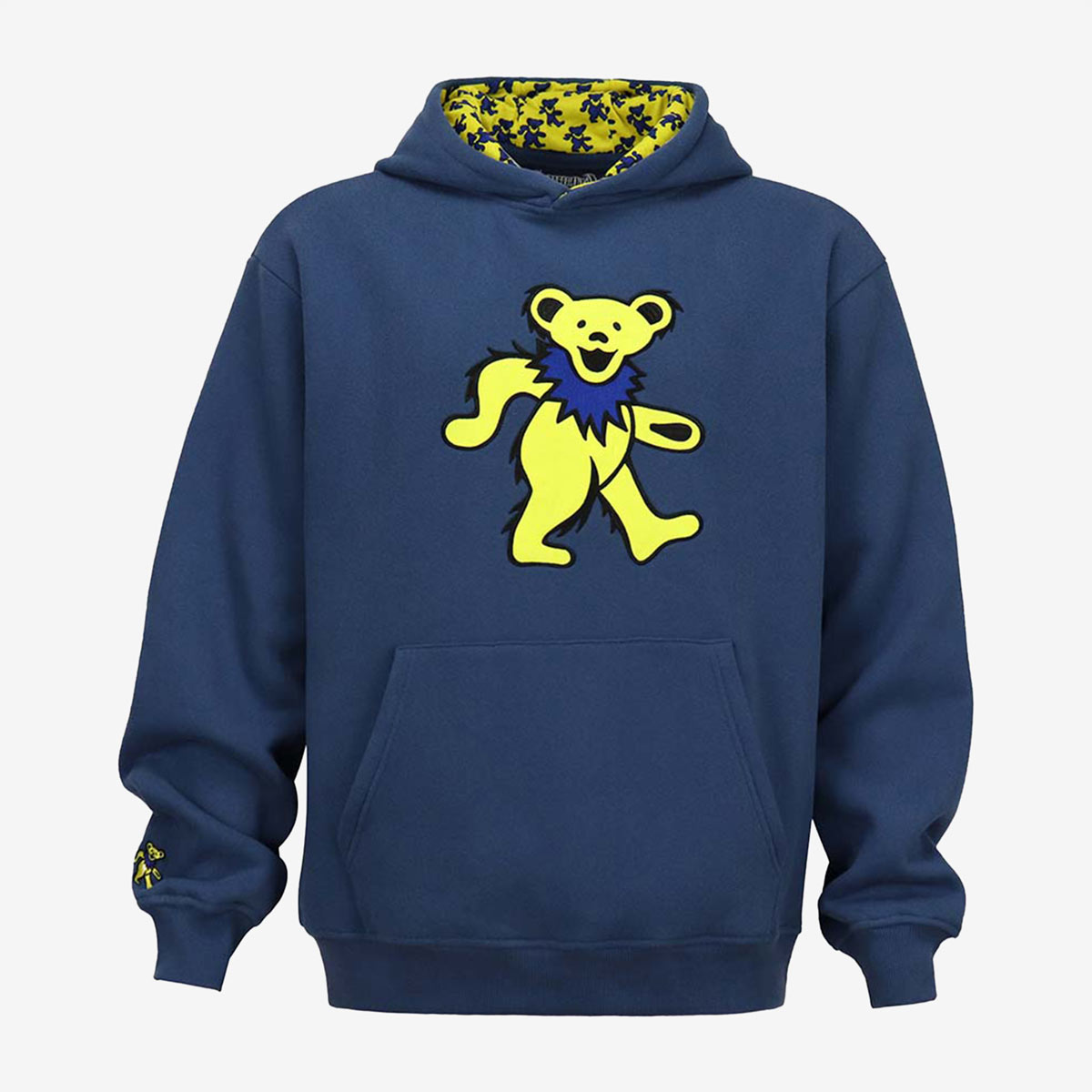 Grateful Dead Hoodie with Yellow Bear in Navy image number 1
