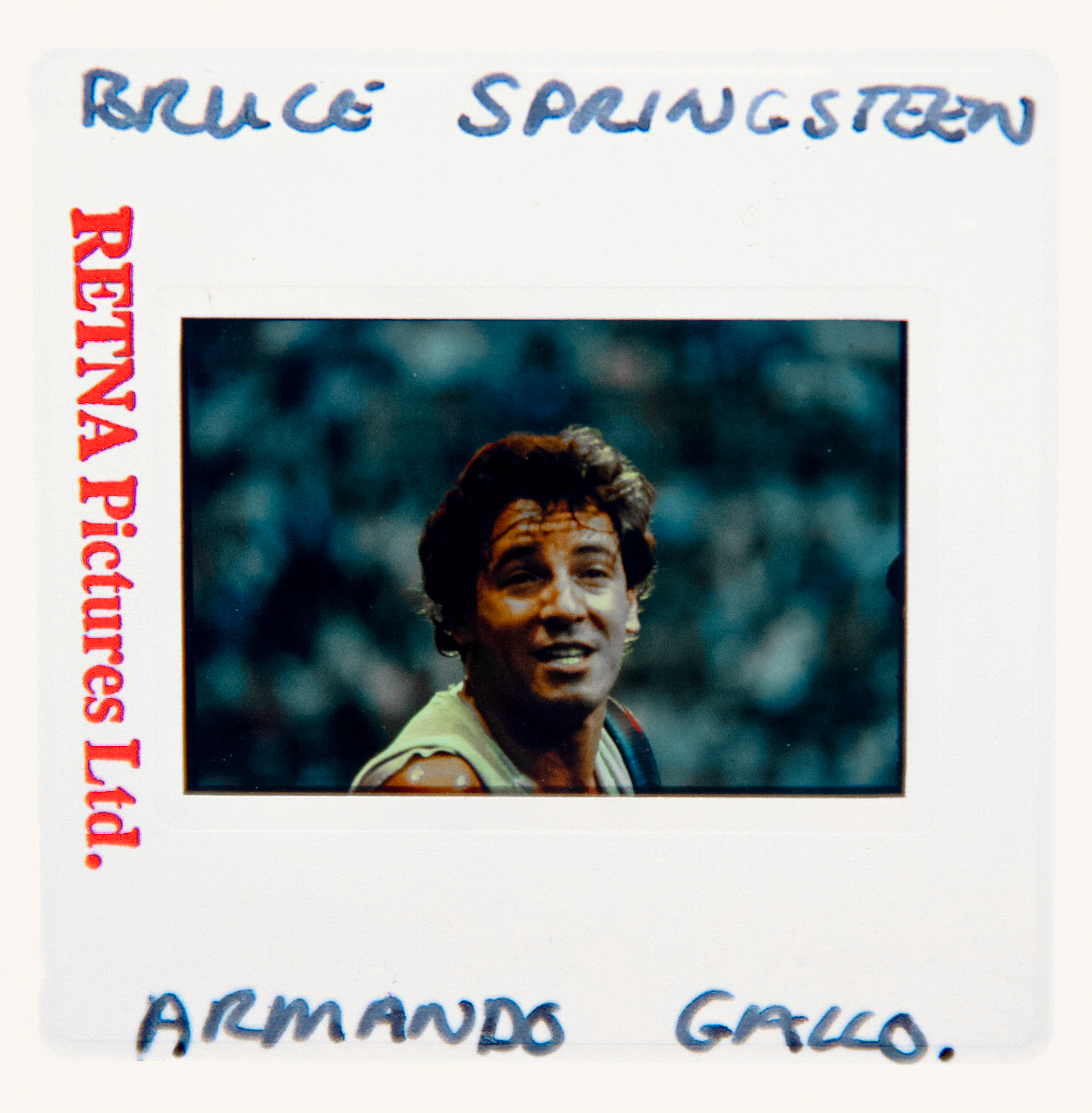 Bruce Springsteen Boxed Original 35MM Photograph in Acrylic Case image number 1