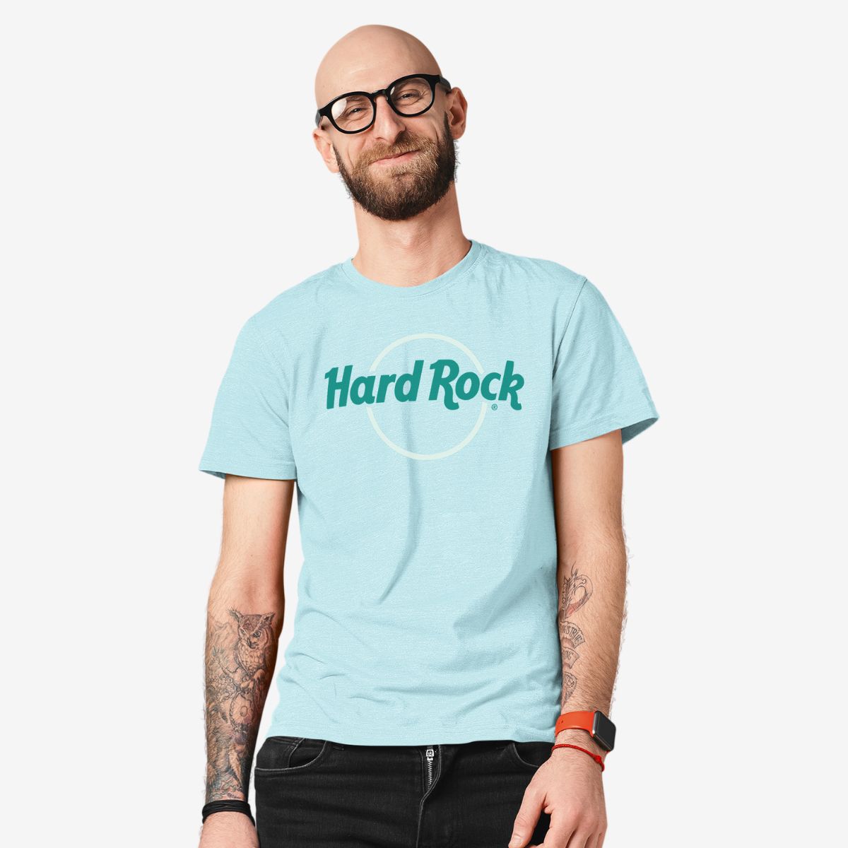 Adult Fit Pop of Color Tee in Aqua image number 1