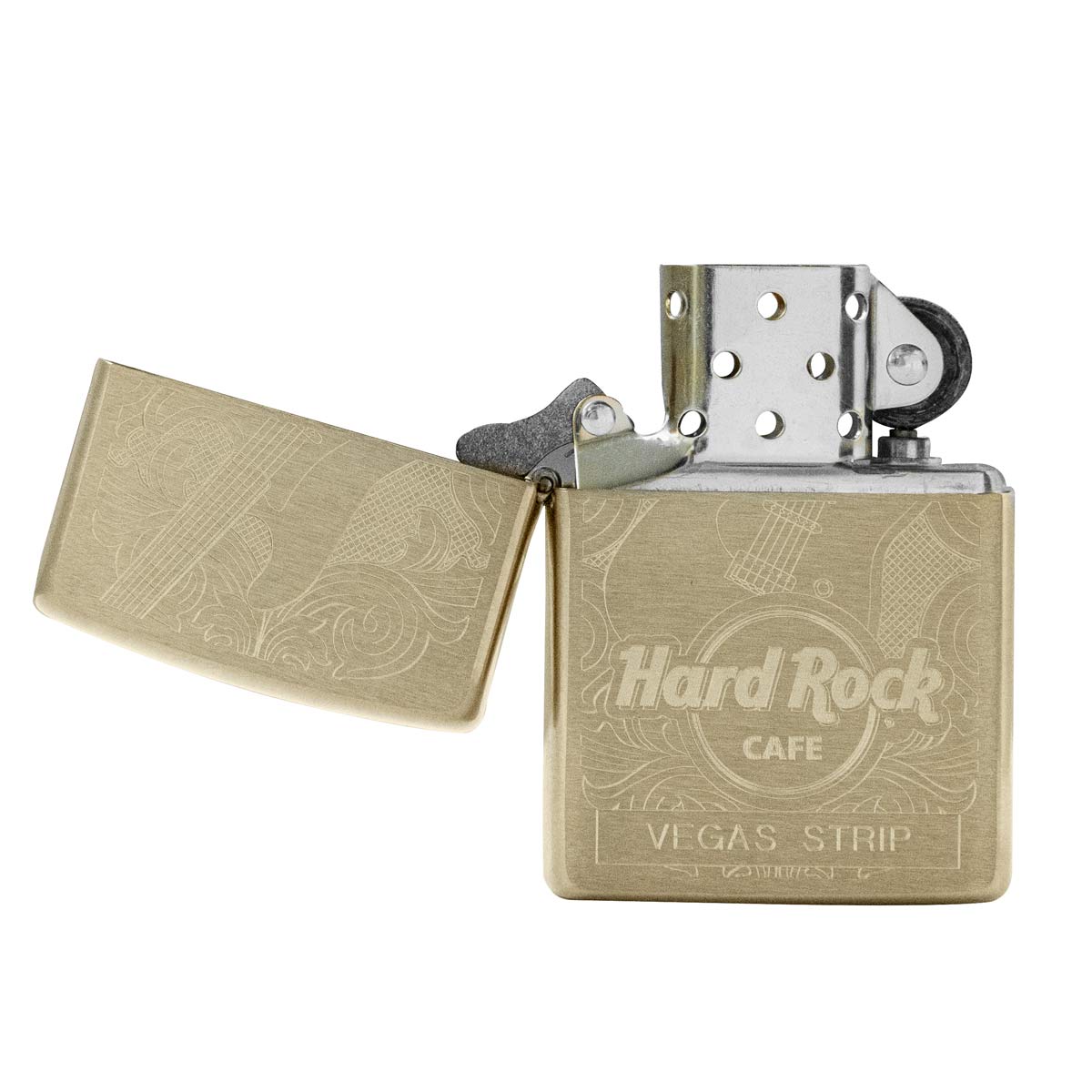 Zippo Brass Etched Guitar Lighter image number 2