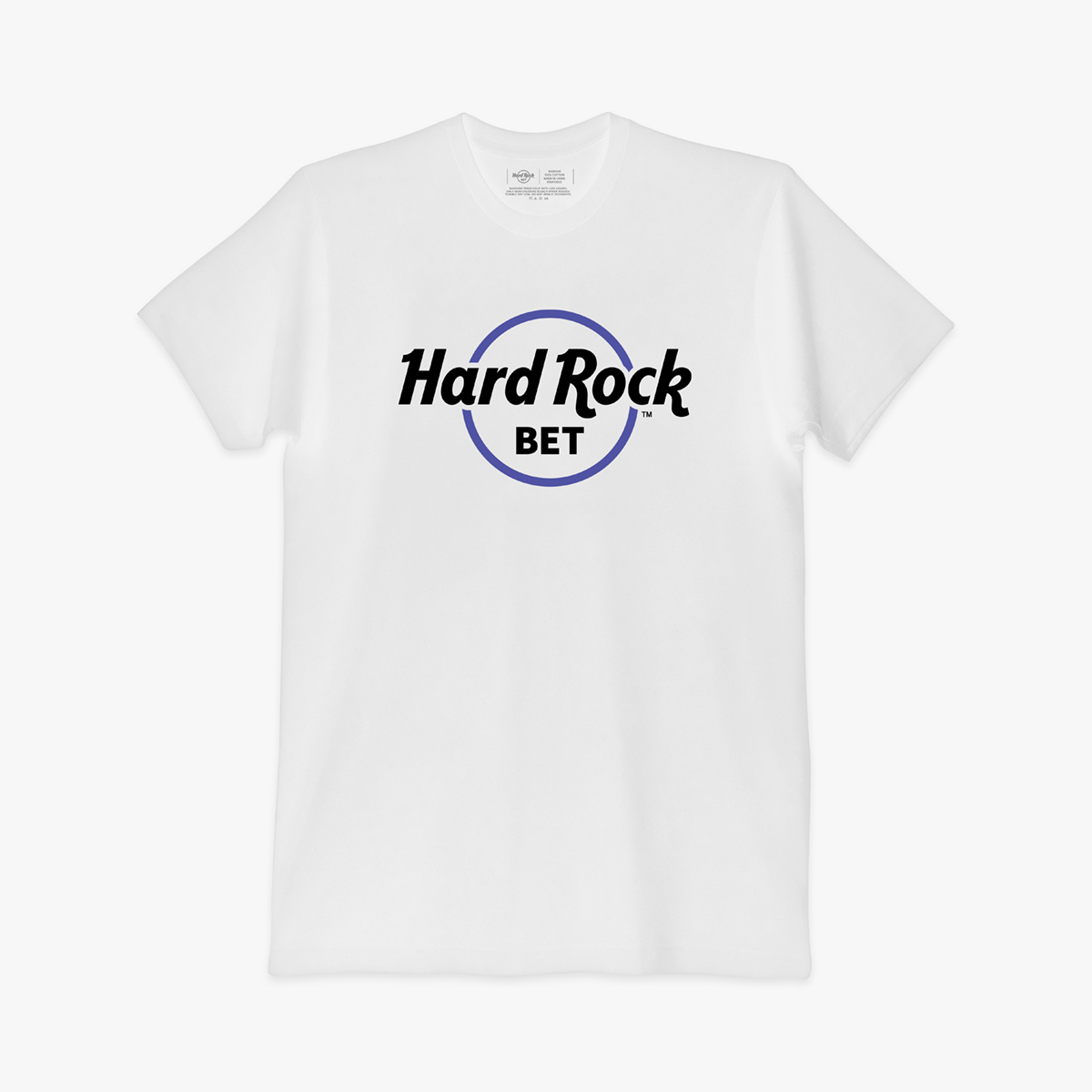 Mens Hard Rock BET Classic Logo Tee White image number 1