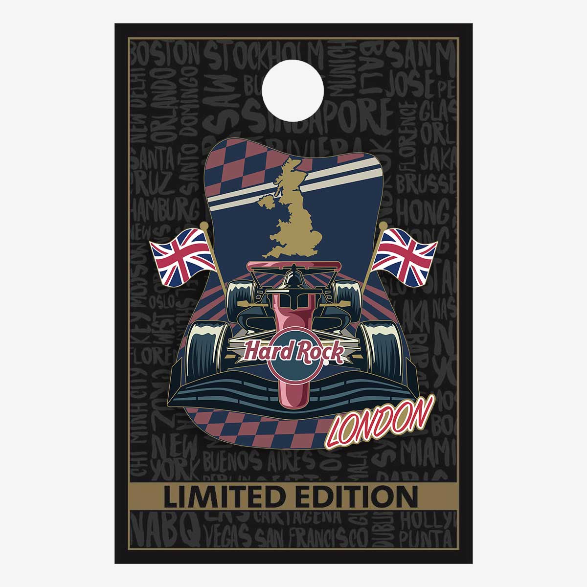 Limited Edition London Racing Pin image number 2