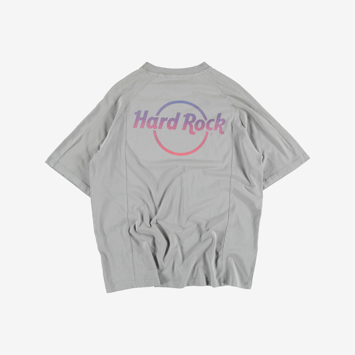 Gradient Logo Panel Tee in Gray image number 1
